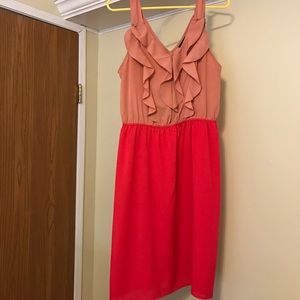 Sleeveless chiffon dress